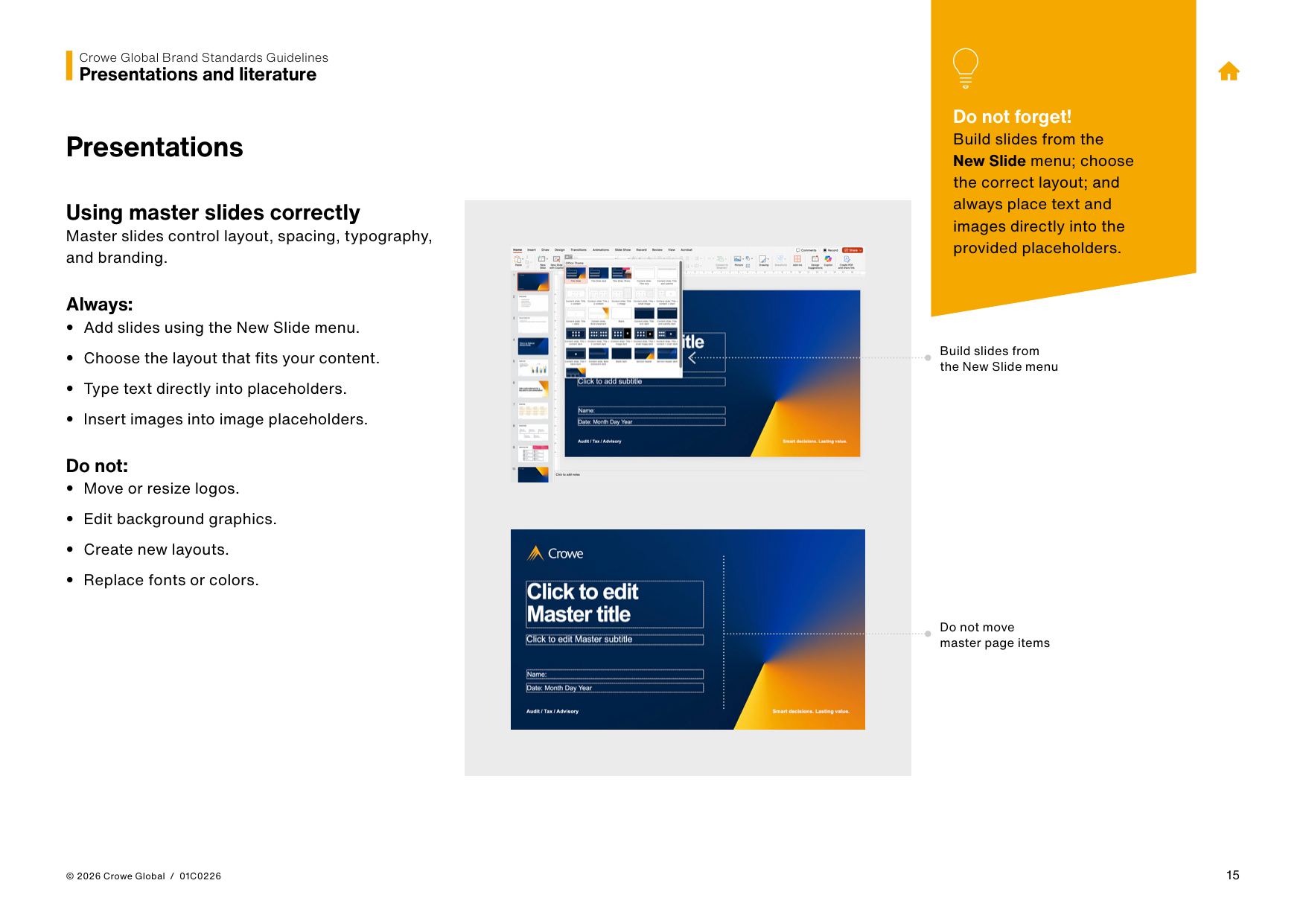 P.15 Using Master Slides